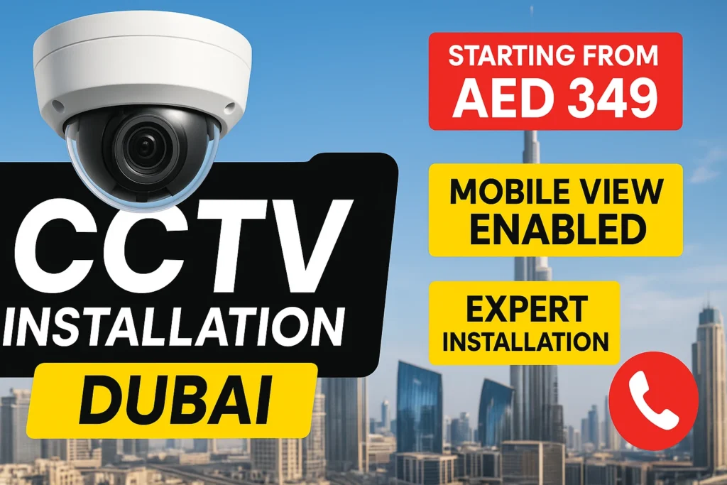 10+ CCTV Camera Installation in Dubai – Full Package Deal