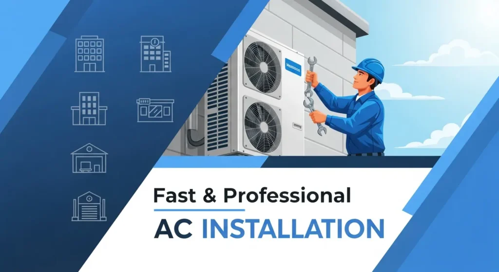 Commercial AC Installation & Office Cooling Ajman and Repair - AC Repair