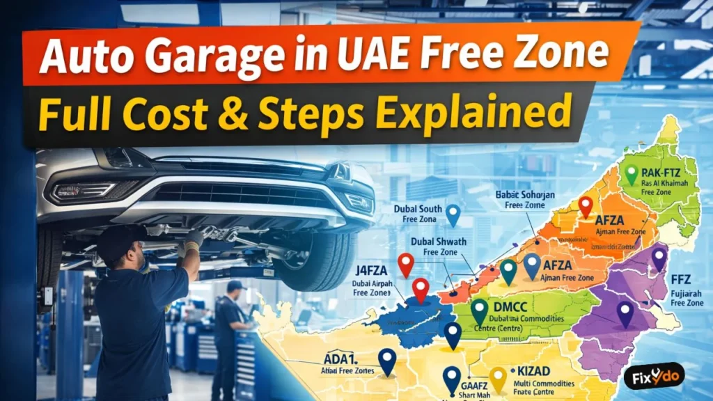 Start Your Auto Garage in UAE Free Zone