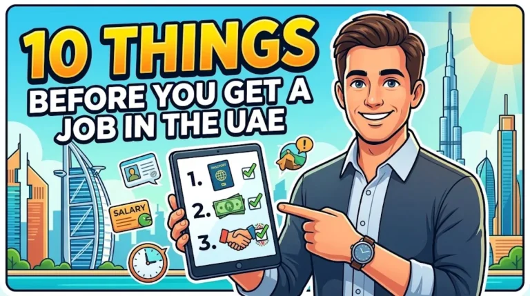 10 things before job in dubai