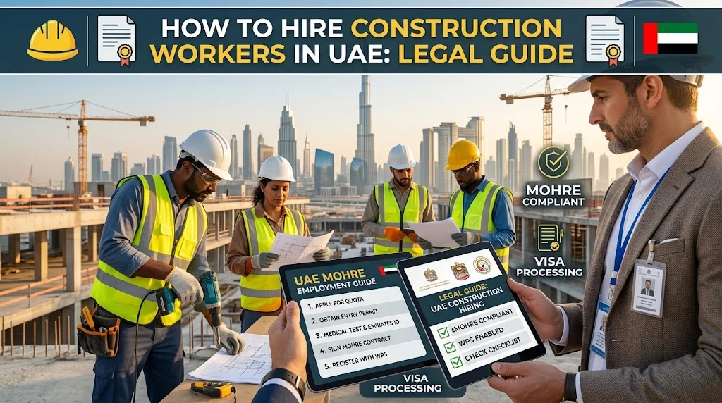 How to Hire Construction Workers in UAE: Legal Guide